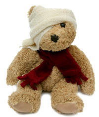 injured teddy bear